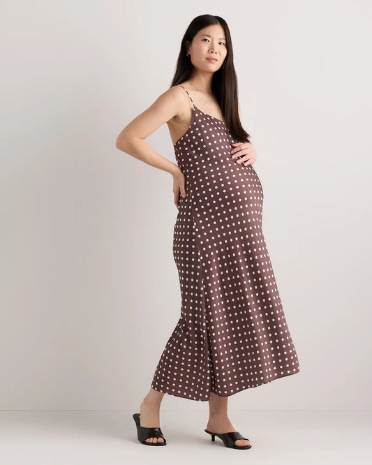 Washable Stretch Silk Maternity Slip Dress - US 3006