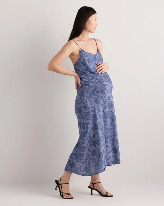 Washable Stretch Silk Maternity Slip Dress - US 6964