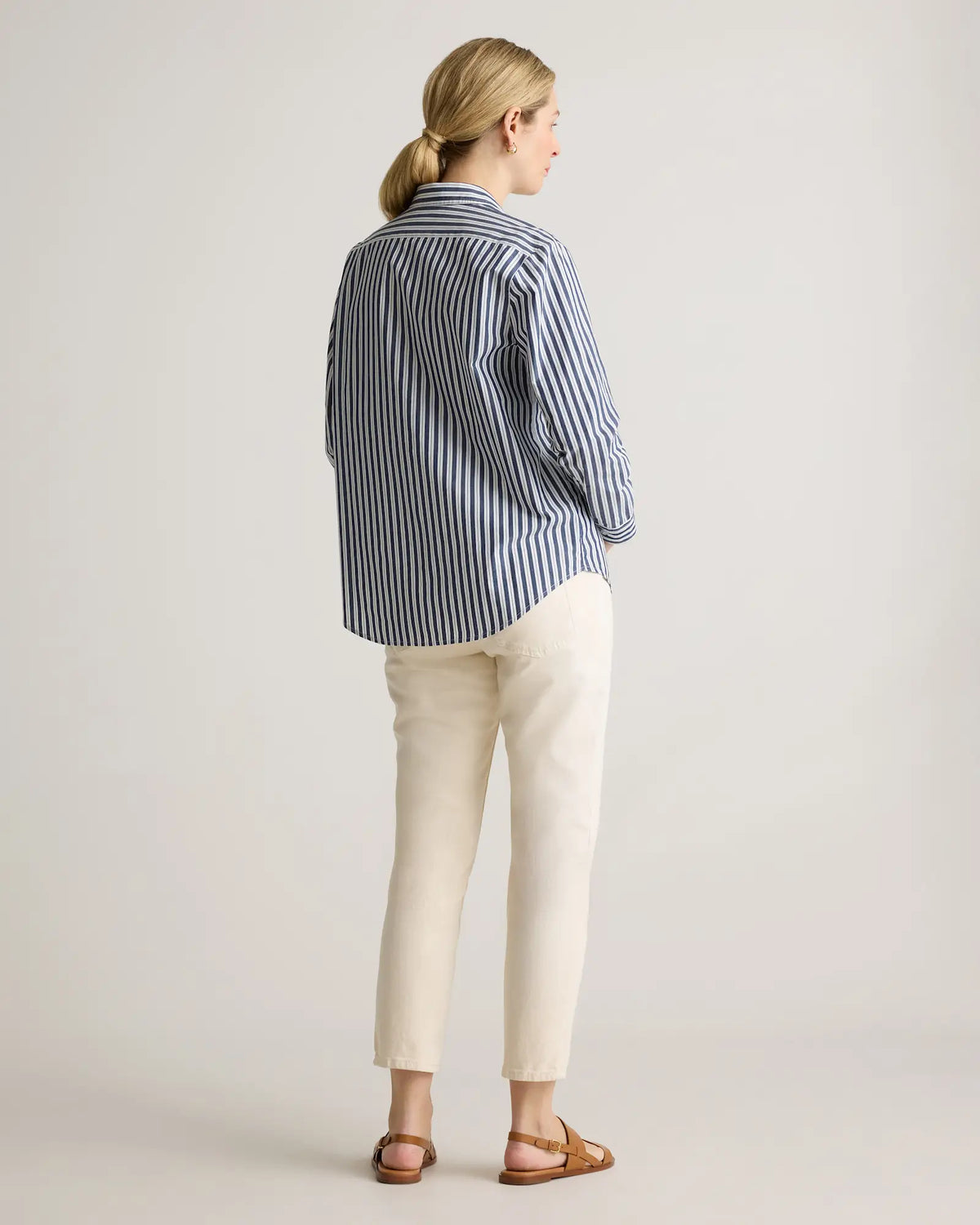 100% Organic Cotton Poplin Maternity Long Sleeve Shirt - US 5030
