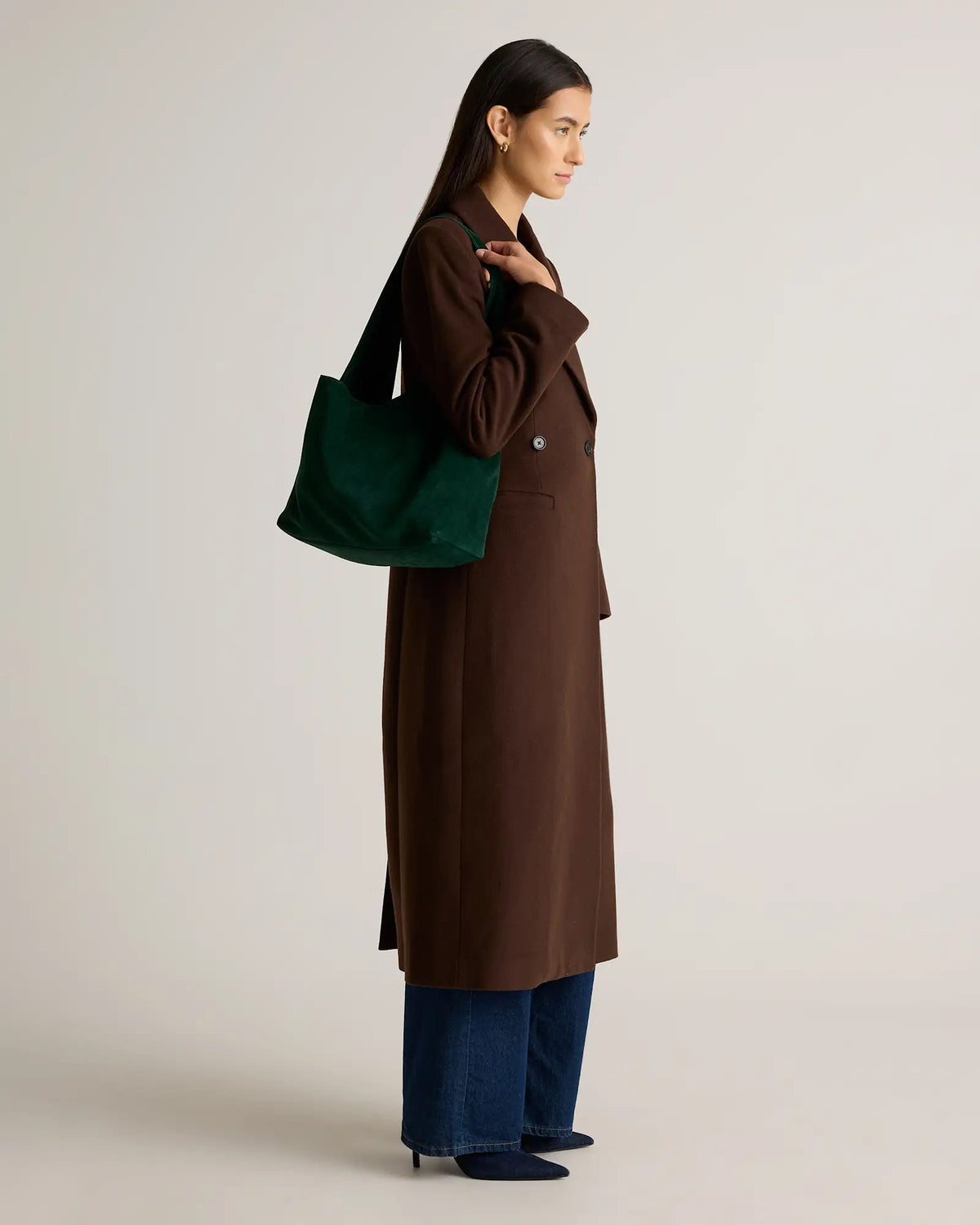 Esme Suede Shoulder Bag - US 7636