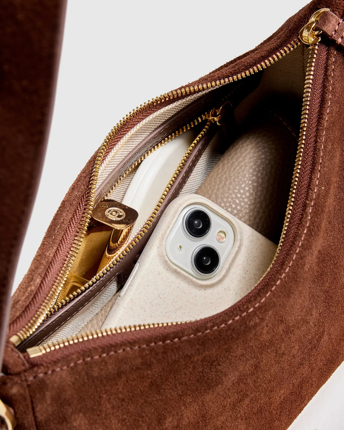 Sutton Suede Small Shoulder Bag - US 5830