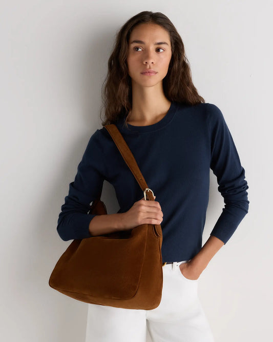 Sutton Suede Shoulder Bag - US 3777