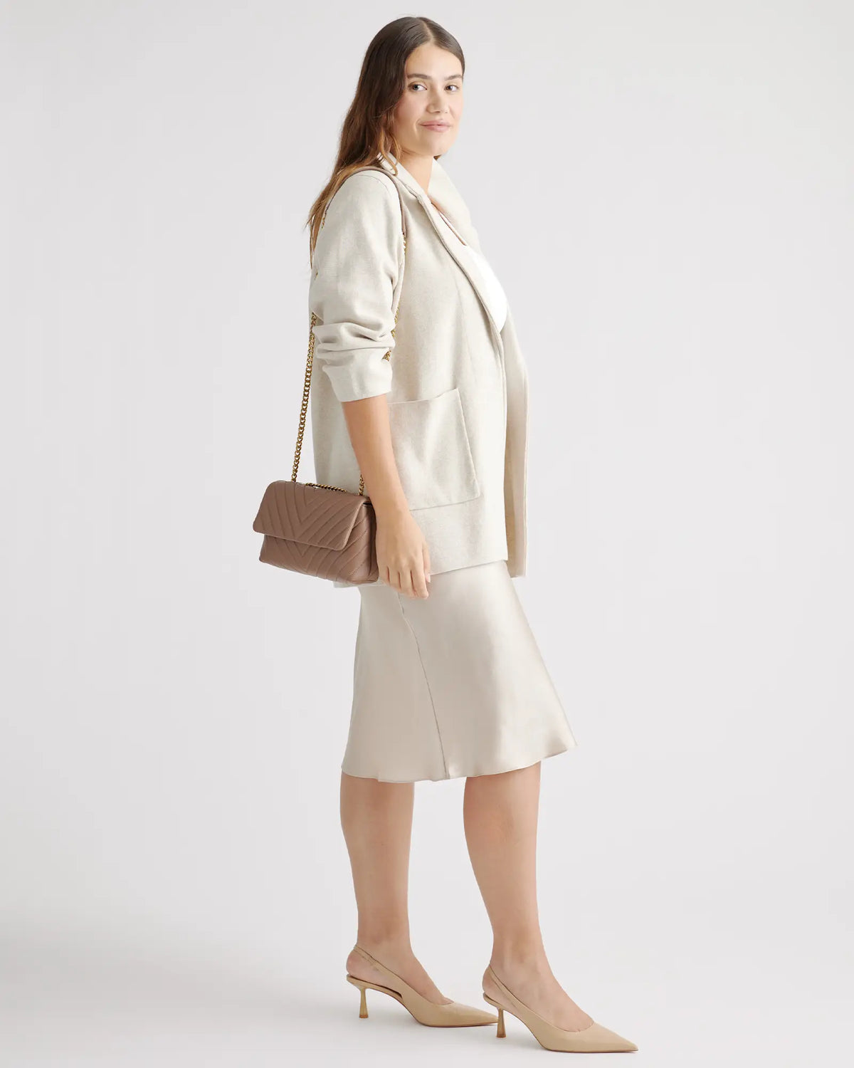 Italian Leather Quilted Convertible Crossbody - US 2909