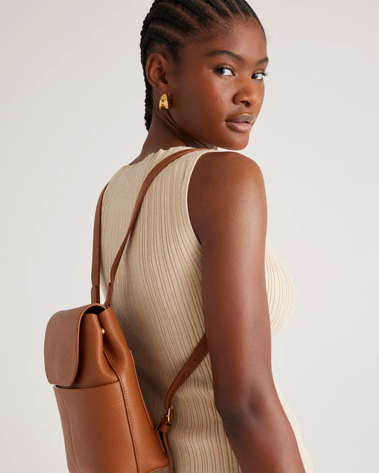 Italian Leather Small Backpack - US 1276