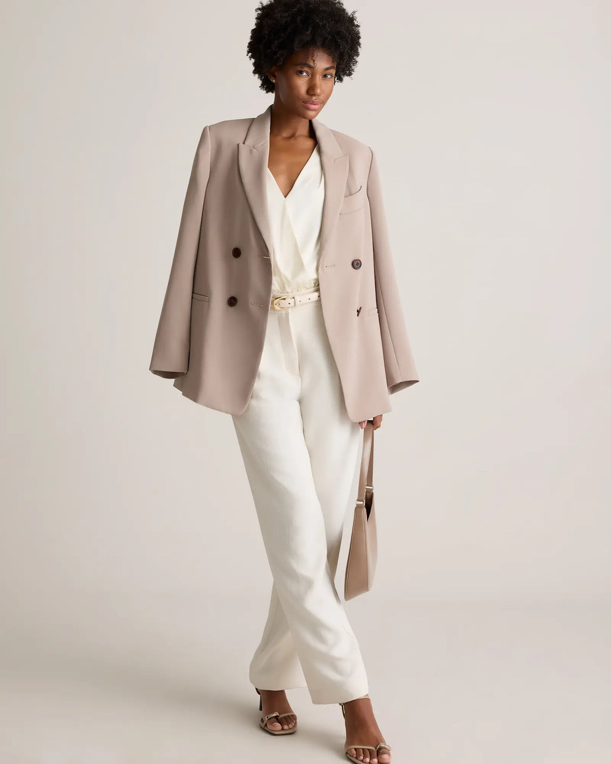Washable Stretch Silk Surplice Bodysuit - US 5459