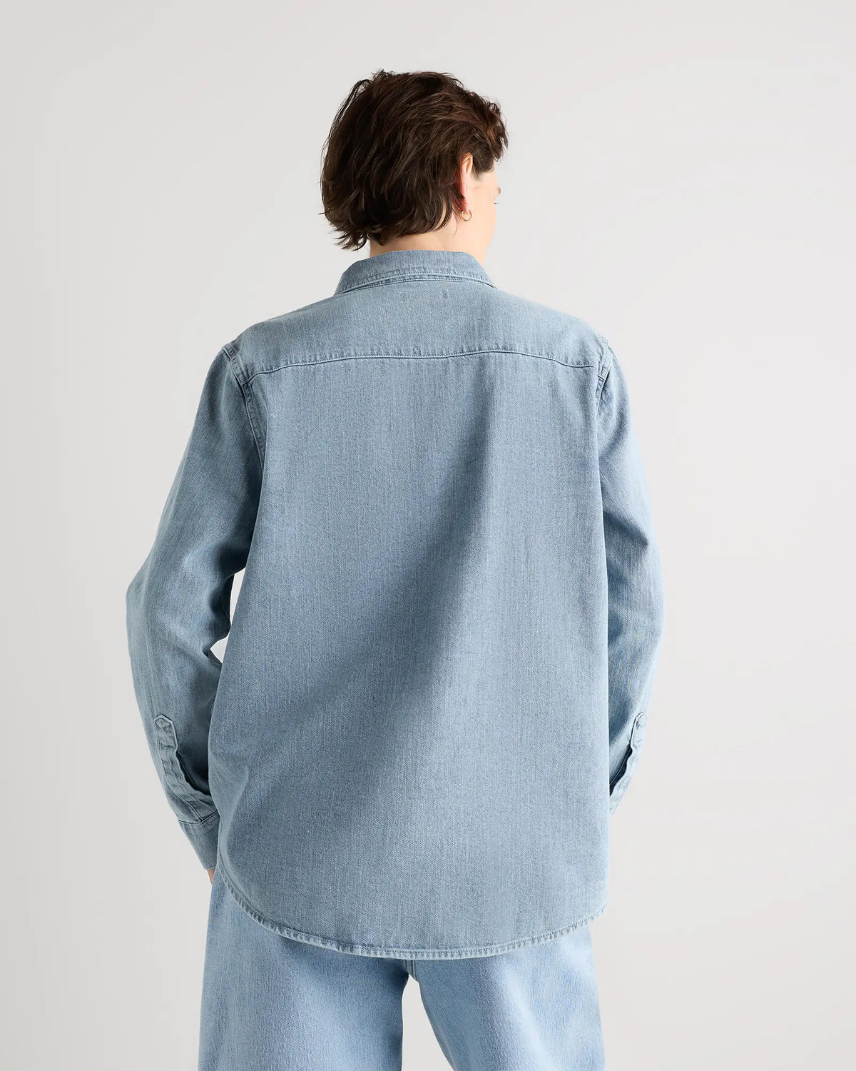 Oversized Denim Maternity Shirt - US 2800