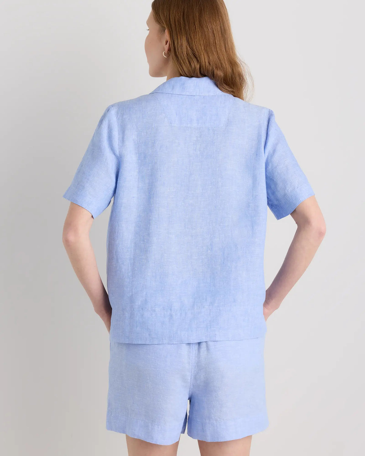 100% European Linen Short Sleeve Shirt - US 1476