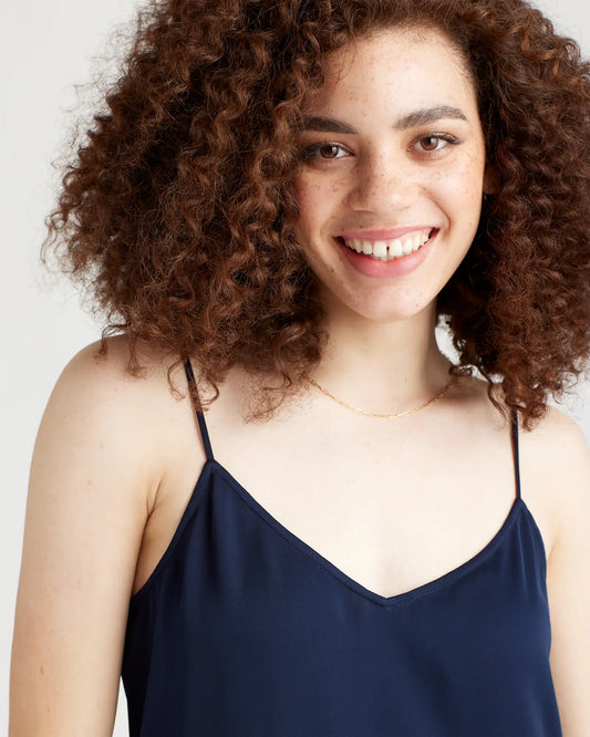Washable Stretch Silk V-Neck Cami - US 2536