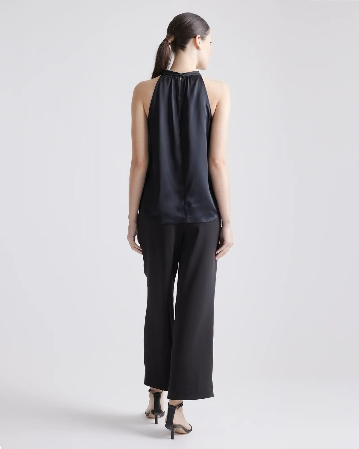 100% Washable Silk Halter Top - US 3885