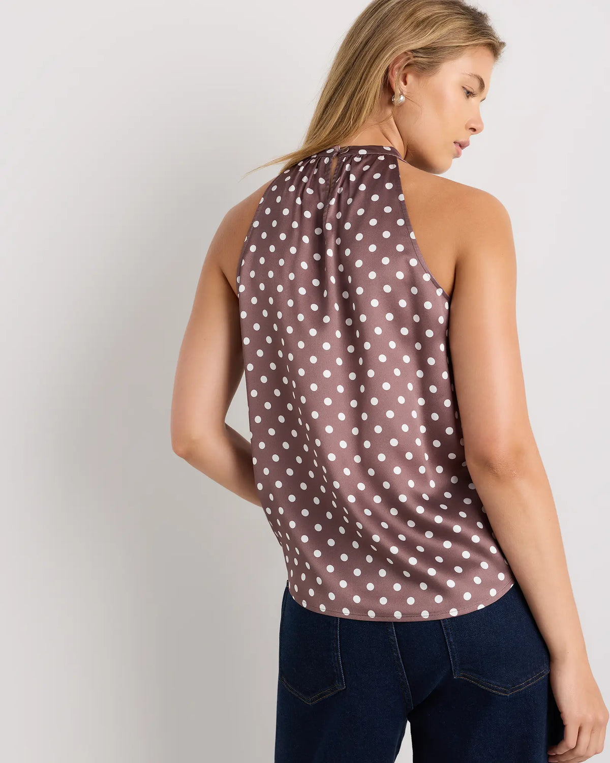 100% Washable Silk Halter Top - US 1946
