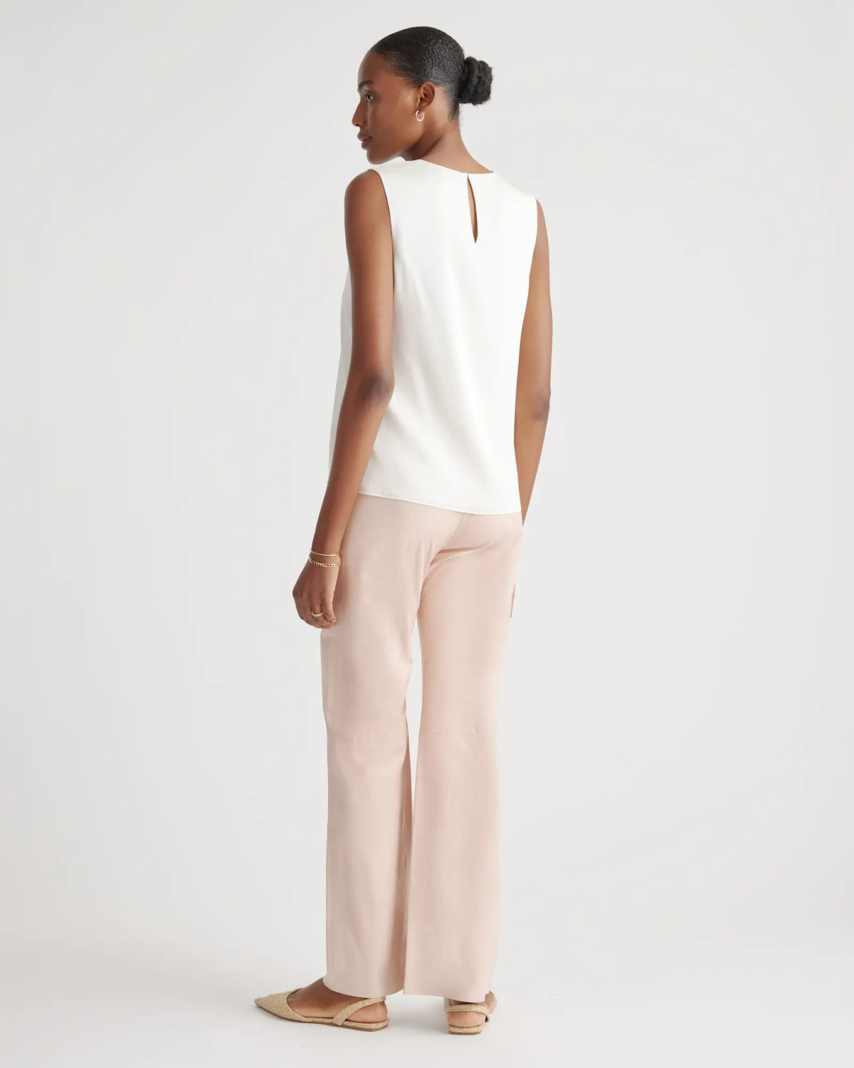 Washable Stretch Silk Shell Tank - US 6131