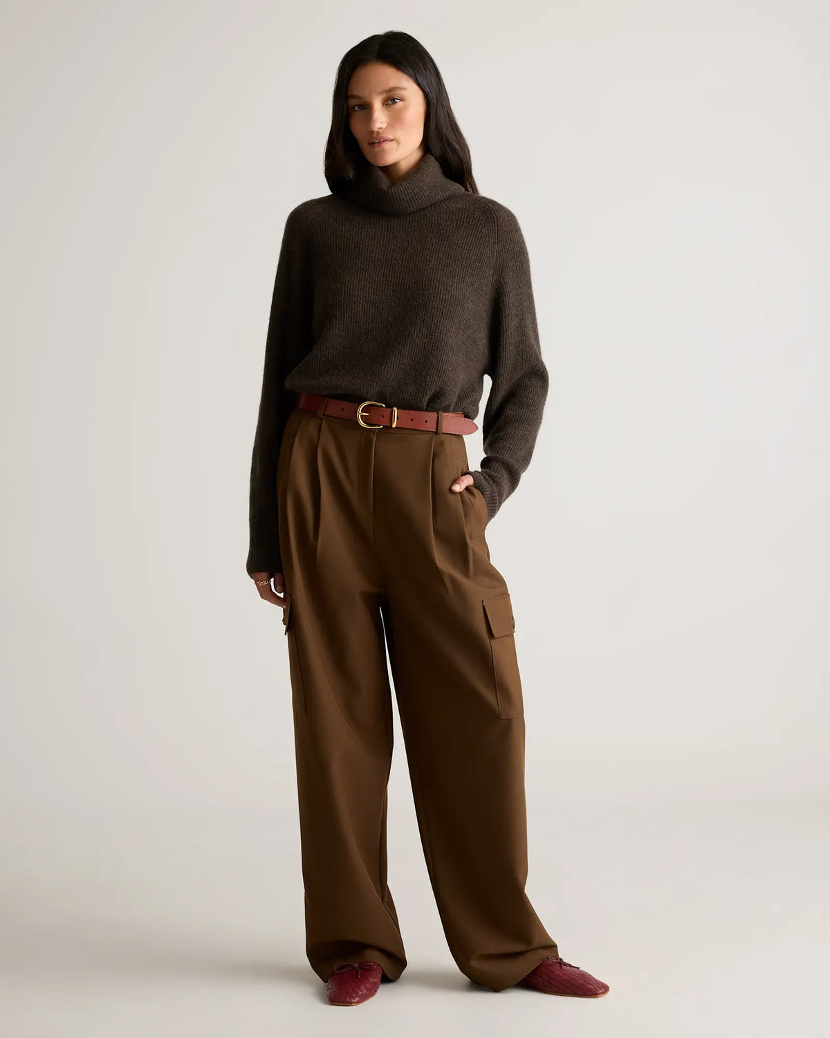 Allegra European Leather Belt - US 6188