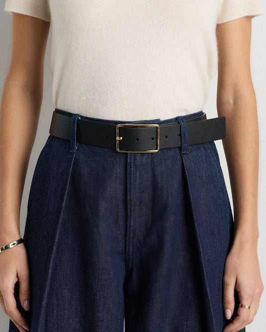 Siena Rectangle European Leather Belt - US 4820