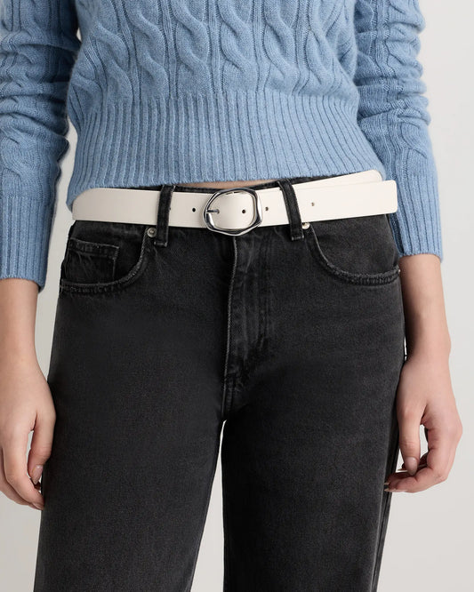 Zoe Sculptural European Leather Belt - US 6724