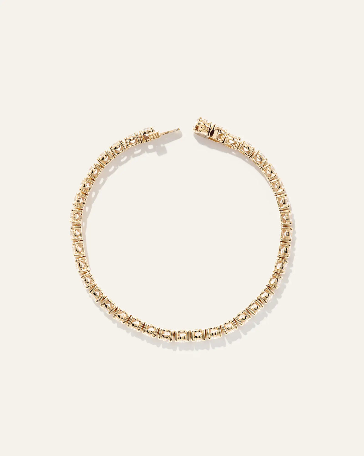 14K Gold Lab Grown Diamond Tennis Bracelet - 10ctw - US 9965