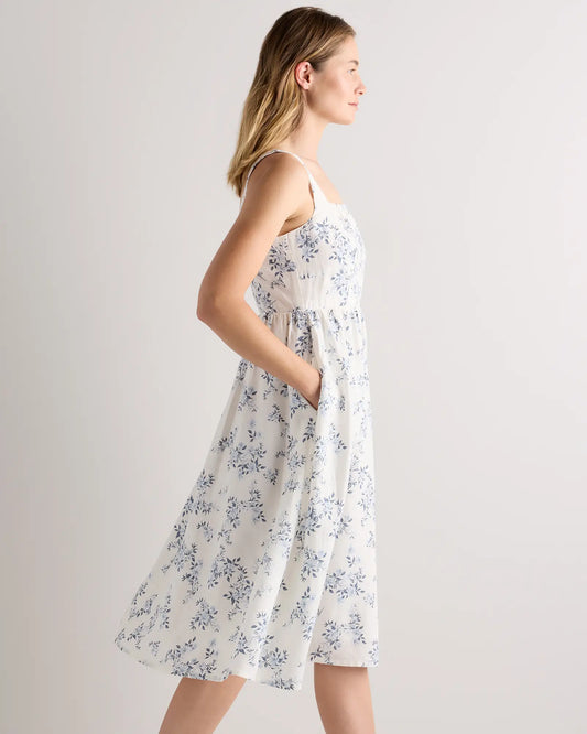 100% European Linen Fit & Flare Midi Dress - US 4678