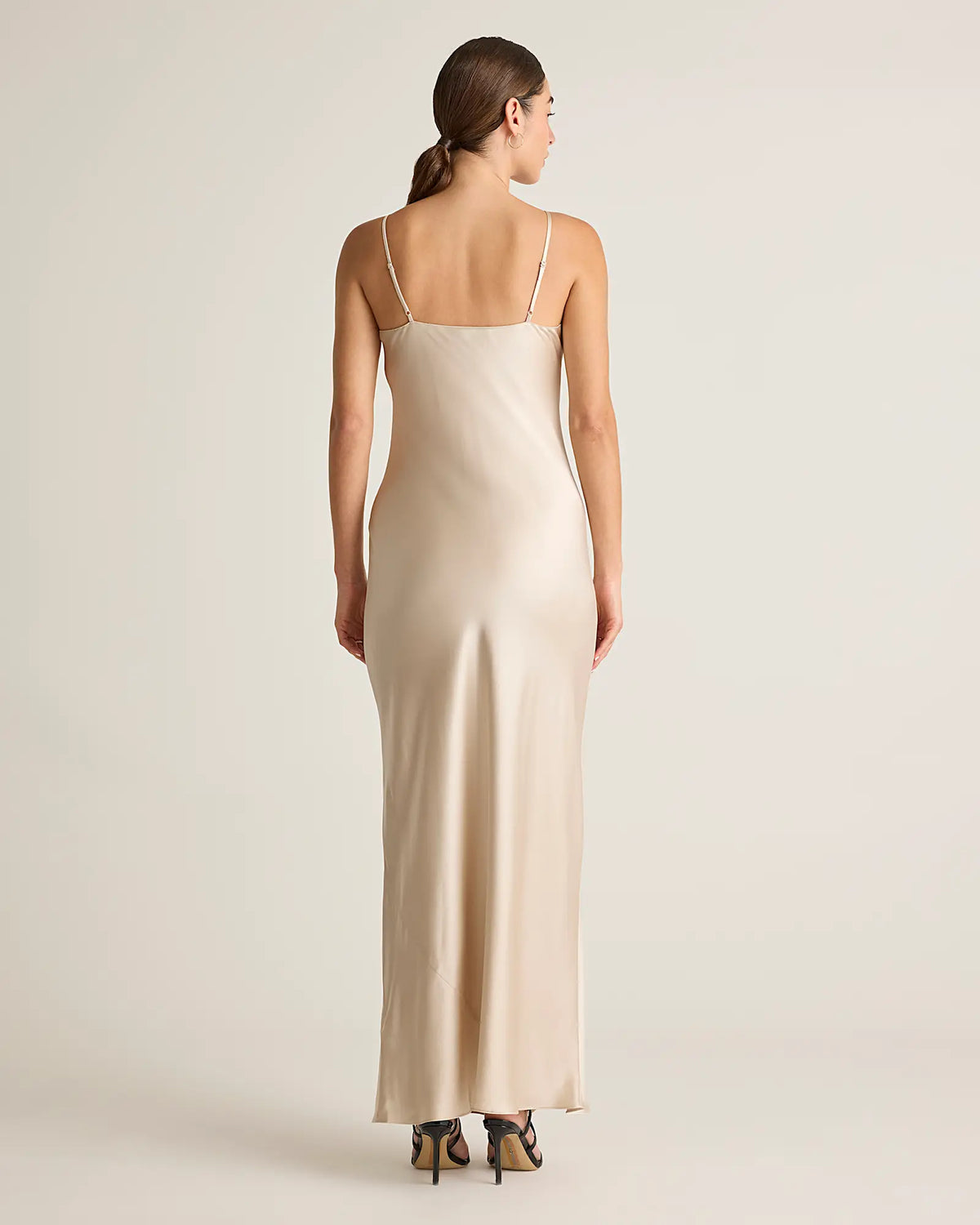 100% Washable Silk Maxi Slip Dress - US 0967