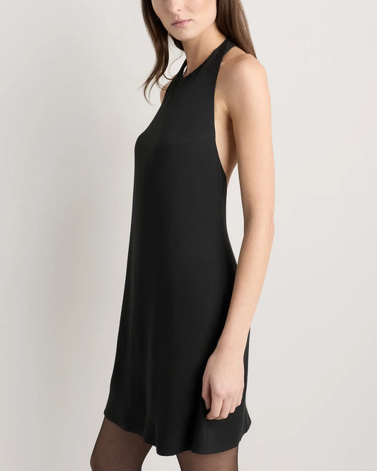 Lightweight Crepe Halter Mini Dress - US 3379