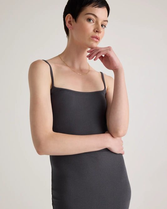 Tencel Rib Knit Maxi Slip Dress - US 4680