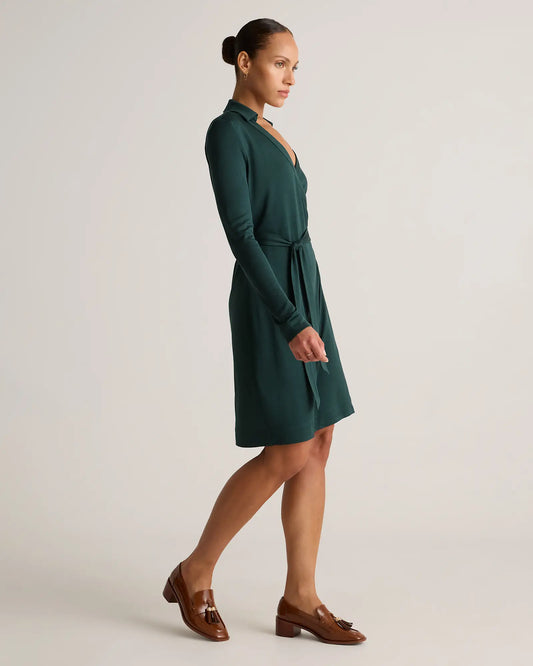 100% Silk Jersey Mini Wrap Dress - US 4661
