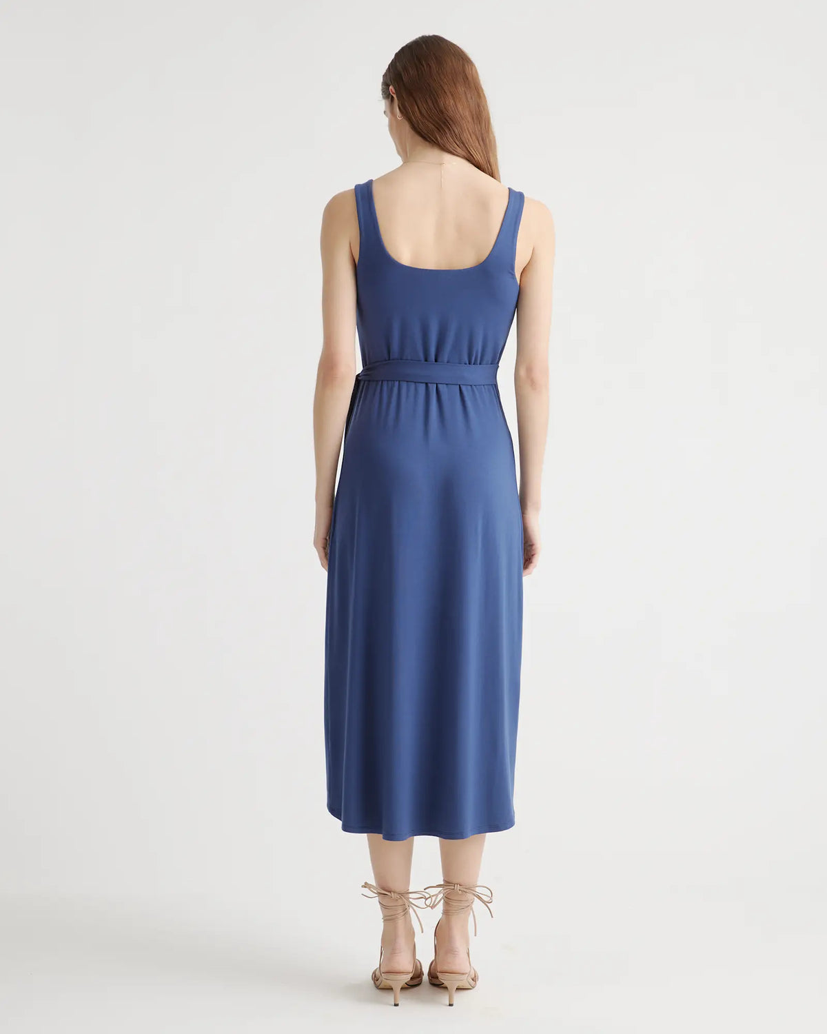 Tencel Jersey Side Tie Midi Dress - US 9883