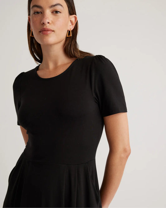 Tencel Jersey Short Sleeve Midi Dress - US 7900