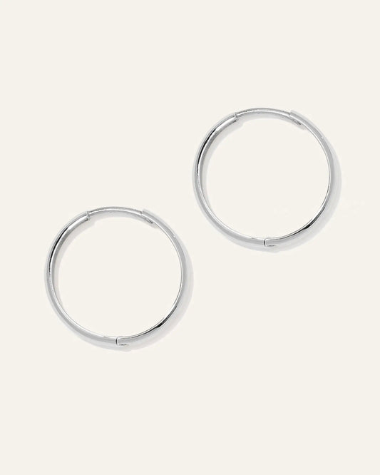14K Gold Bold Hoops - US 4384