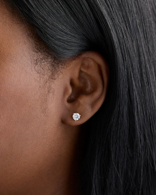 14K Gold Lab Grown Diamond Martini Studs - 1ctw - US 3782