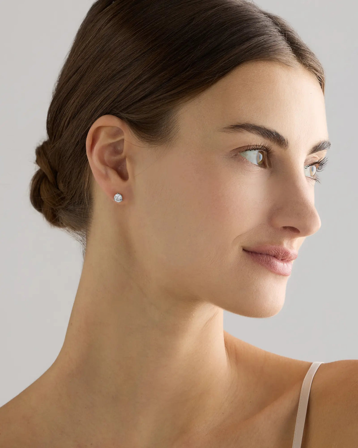14K Gold Lab Grown Diamond Martini Studs - 1.5ctw - US 9207