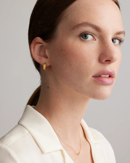 Ridge Half Huggie Hoops - US 5780
