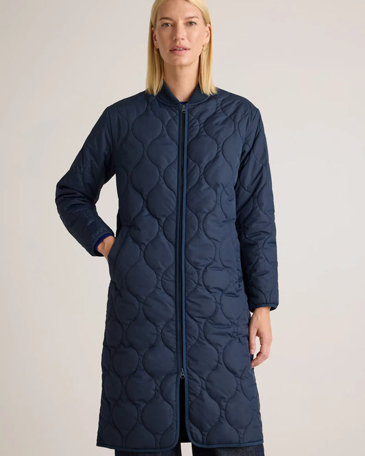 Featherless Quilted Puffer Long Coat - US 6167