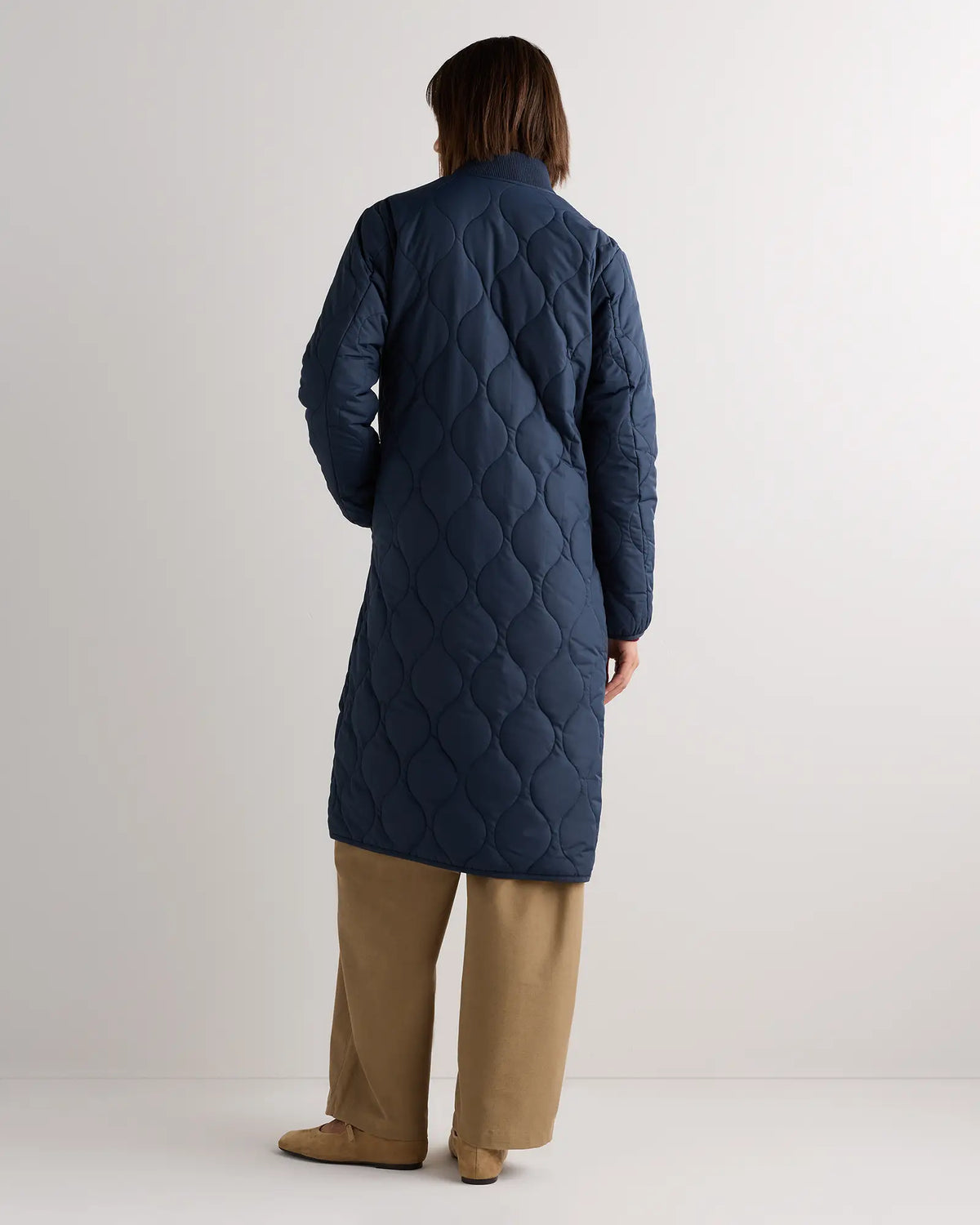 Featherless Quilted Puffer Long Coat - US 5371