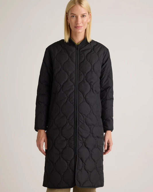 Featherless Quilted Puffer Long Coat - US 0875