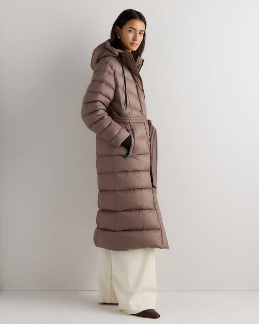 Responsible Down Belted Puffer Maxi Coat - US 4170