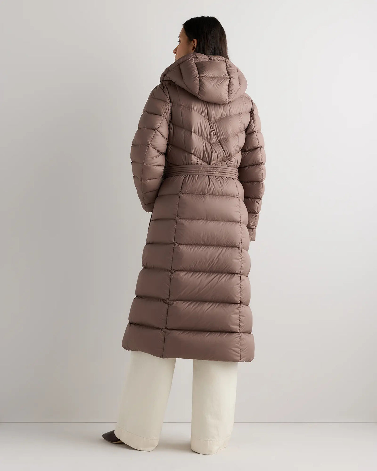 Responsible Down Belted Puffer Maxi Coat - US 4170