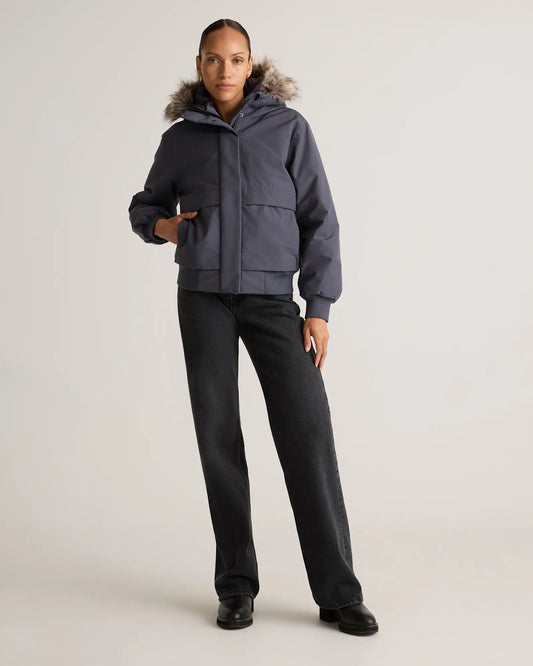 Responsible Down Hooded Short Parka - US 5453