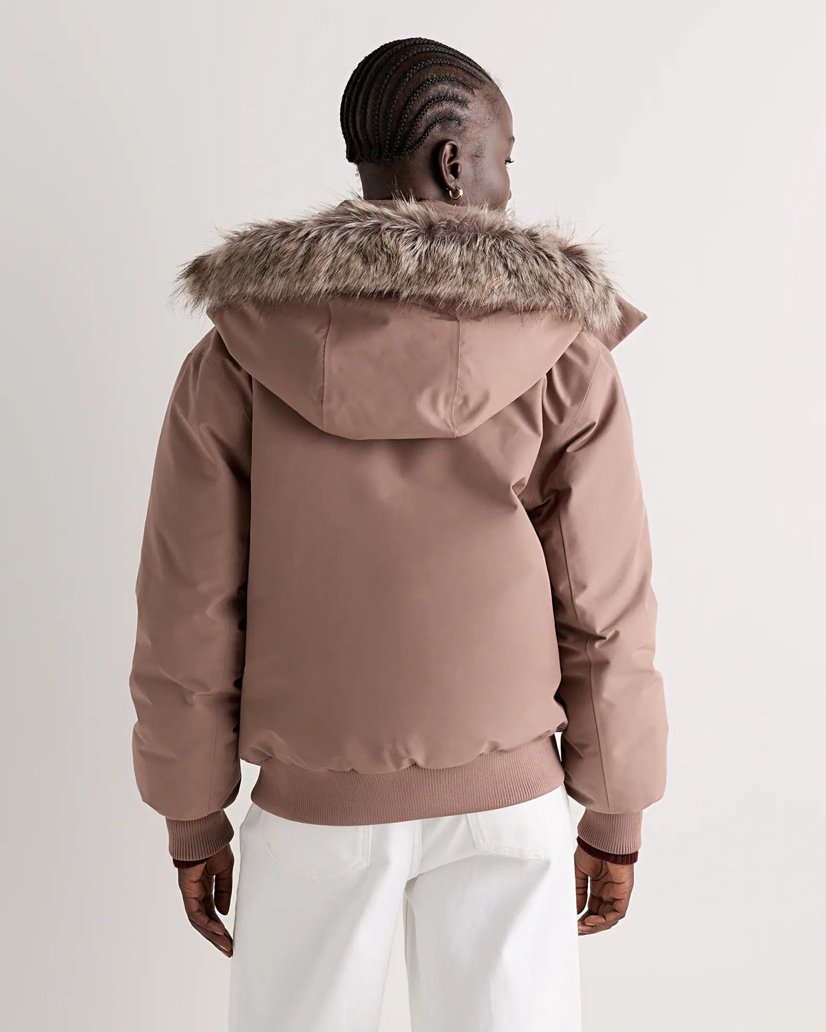 Responsible Down Hooded Short Parka - US 6306