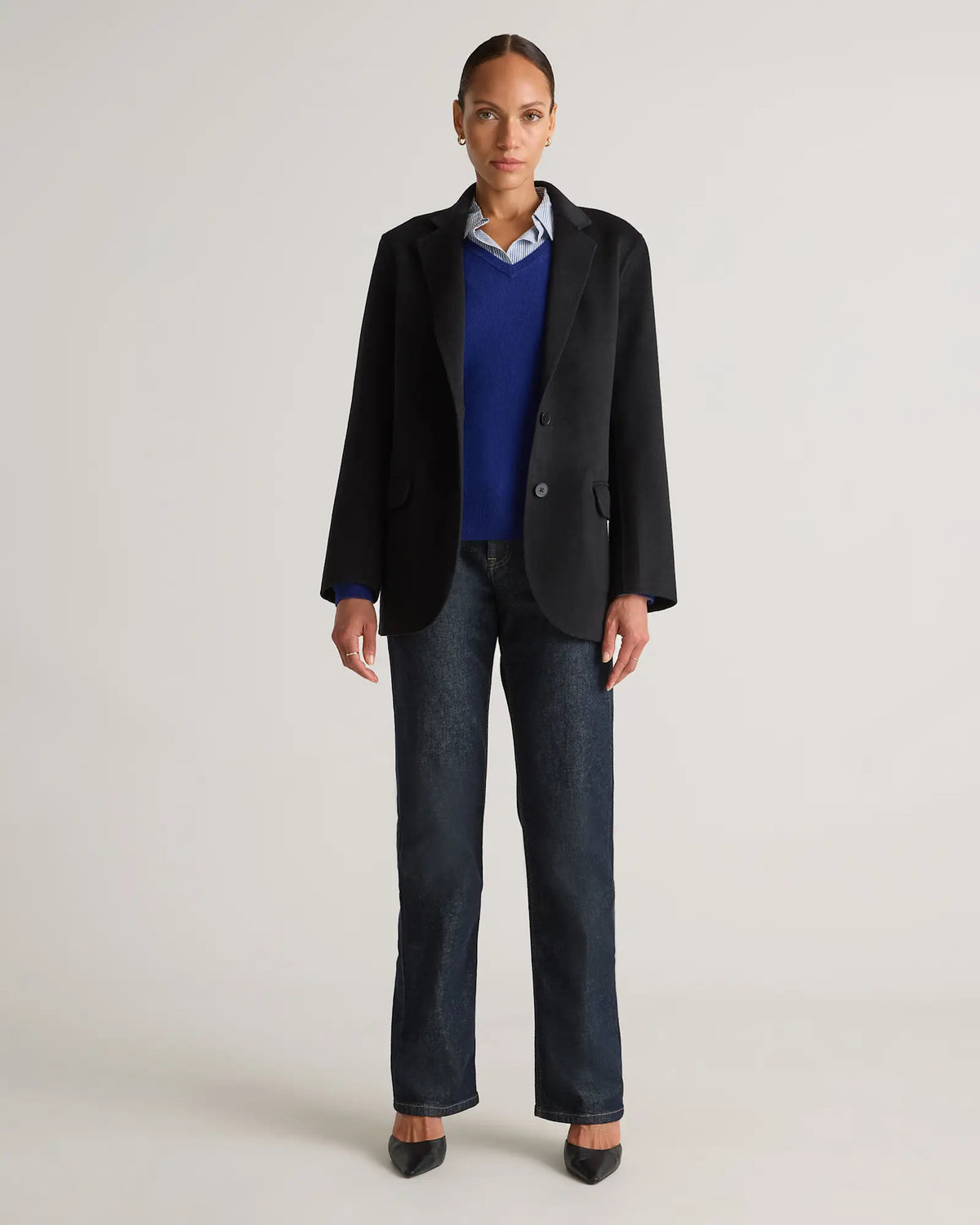 Double-Faced Merino Wool Soft Blazer - US 2264