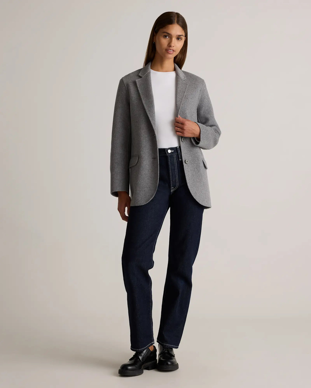 Double-Faced Merino Wool Soft Blazer - US 2088