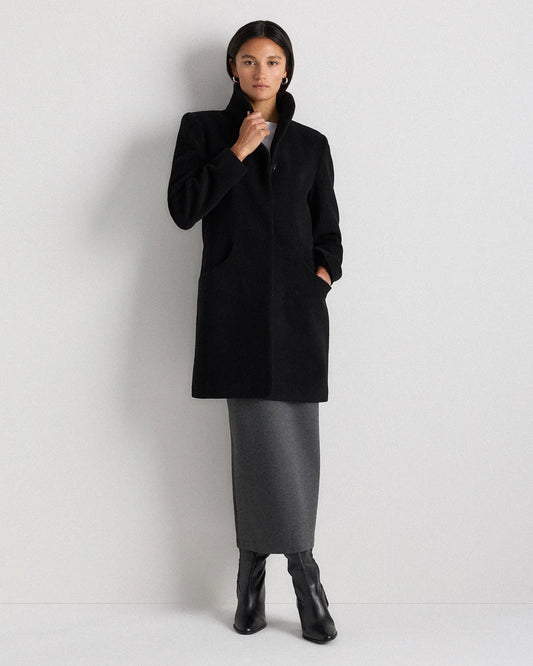Wool Cashmere Cocoon Coat - US 6833