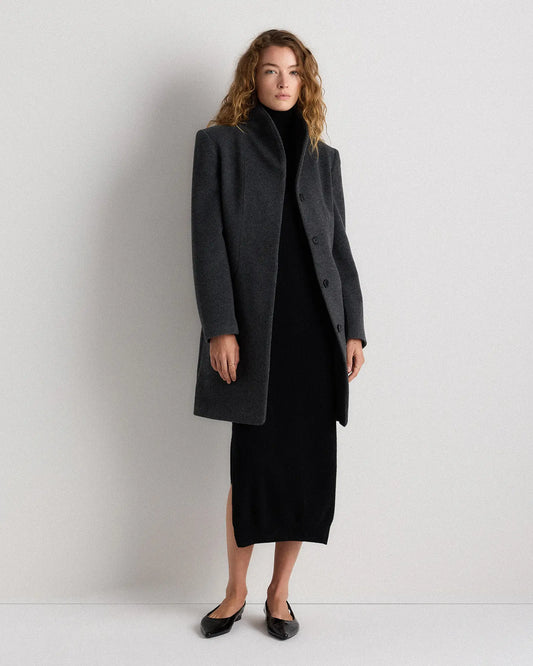 Wool Cashmere Cocoon Coat - US 0165