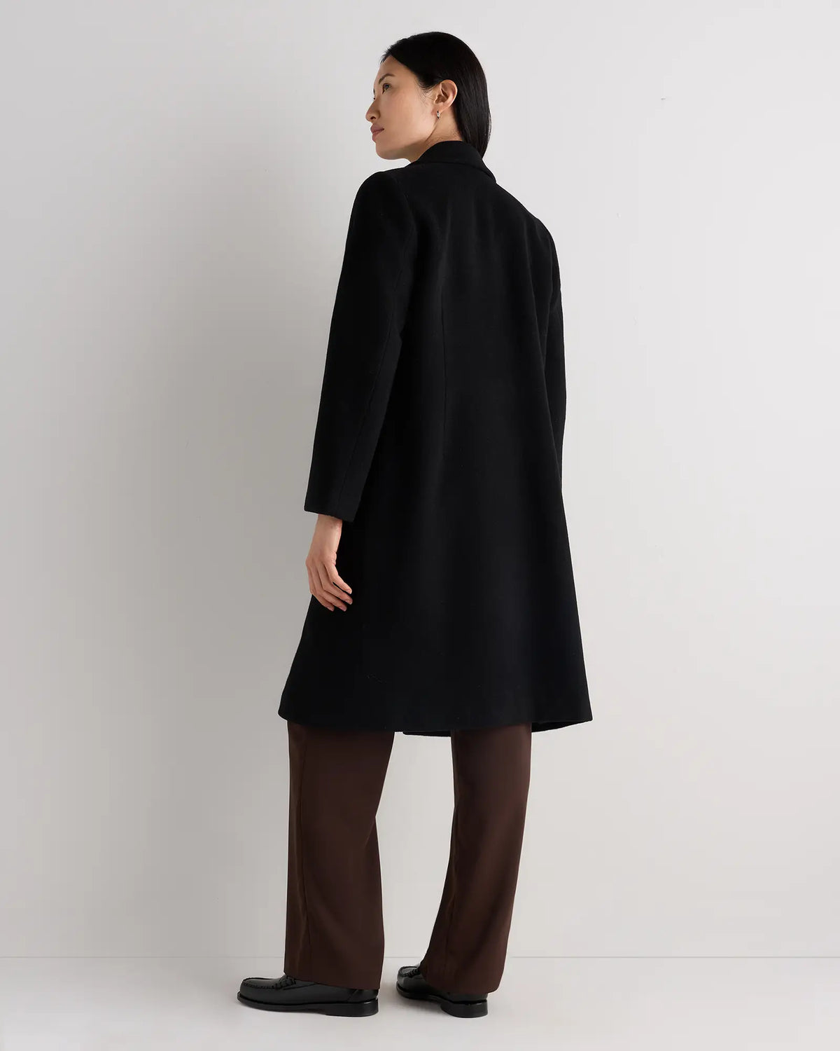 Wool Cashmere Classic Single-Breasted Coat - US 9103