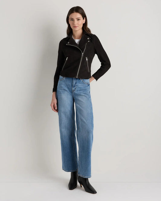100% Suede Biker Jacket - US 3748