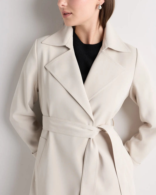 Stretch Crepe Trench Coat - US 1080