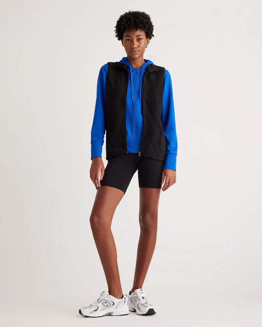 Sweater-Knit Fleece Full-Zip Vest - US 6098
