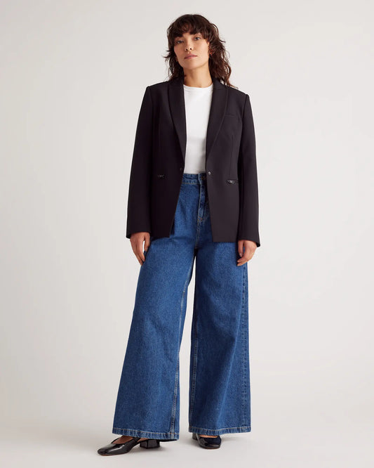 Scuba Single-Breasted Convertible Blazer - US 7872