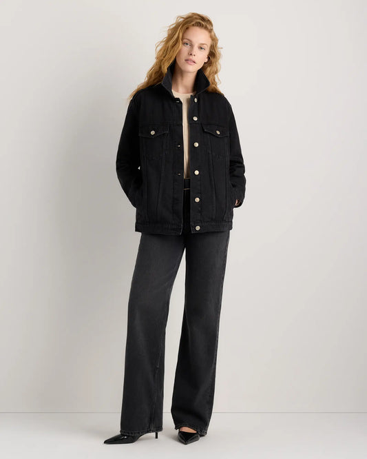 100% Organic Cotton Oversized Denim Jacket - US 2501
