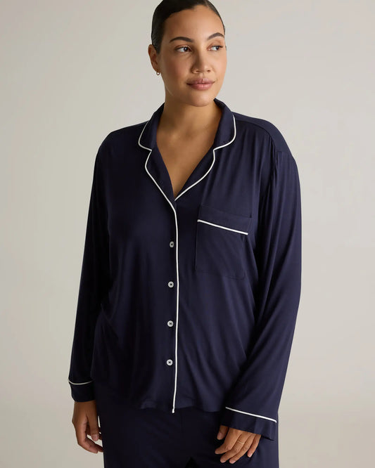 Bamboo Jersey Long Sleeve Pajama Set - US 6999