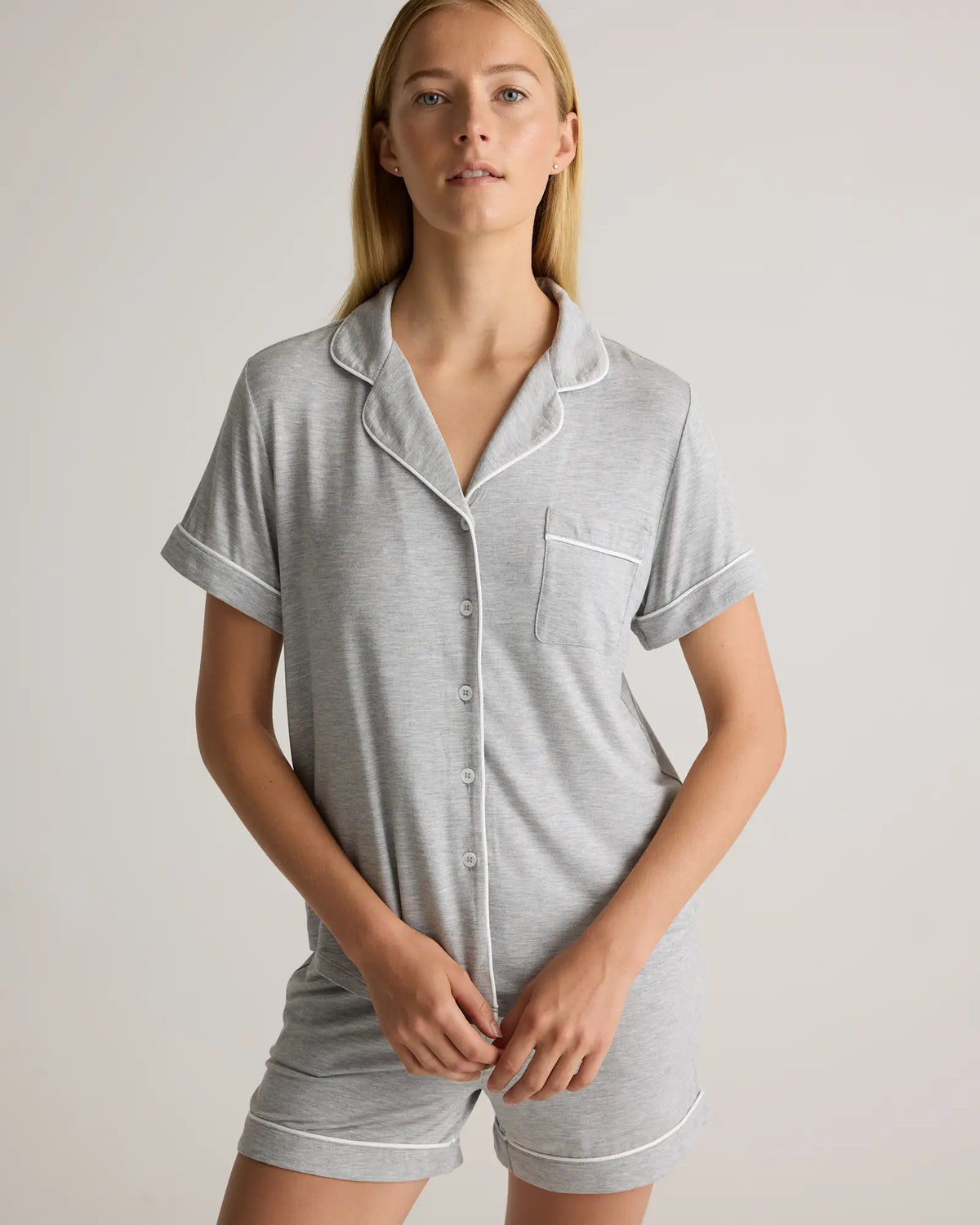 Bamboo Jersey Short Sleeve Pajama Set - US 2255
