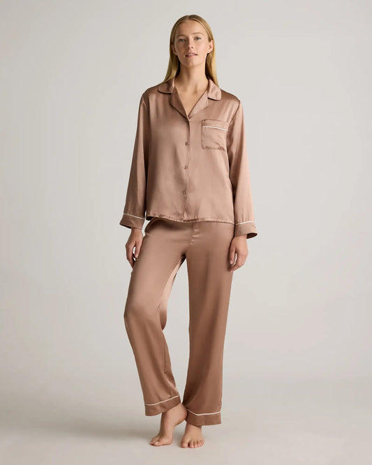 100% Washable Silk Satin Pajama Pant - US 9105